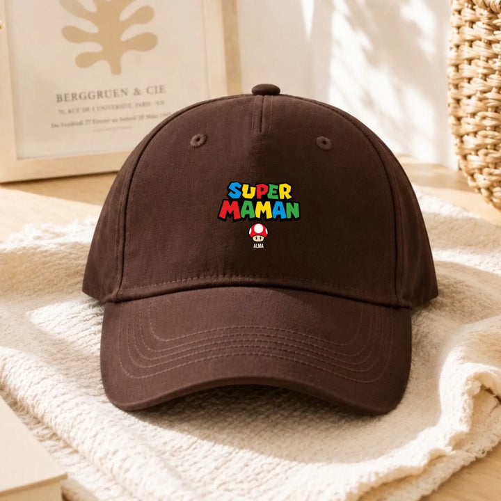 Casquette Super Maman Casquette MAMA 5-Panel  DTF copy / Marron / Unique
