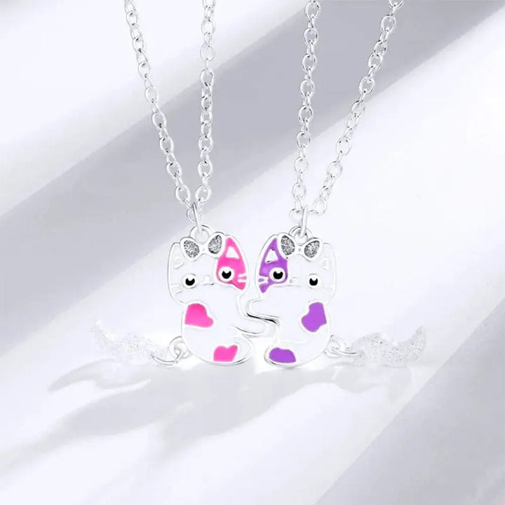 Collier best friend chat Argent