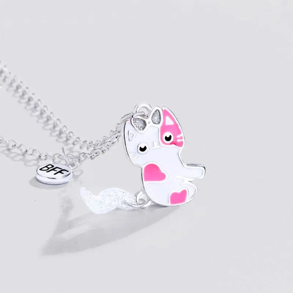 Collier best friend chat Argent
