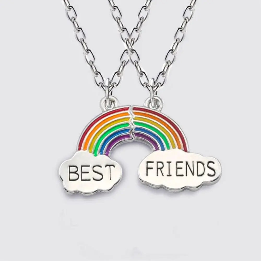 Collier Bff Arc En Ciel Pour 2 Multicolor