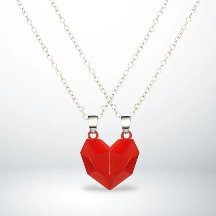 Collier Coeur (A Partager) Rouge