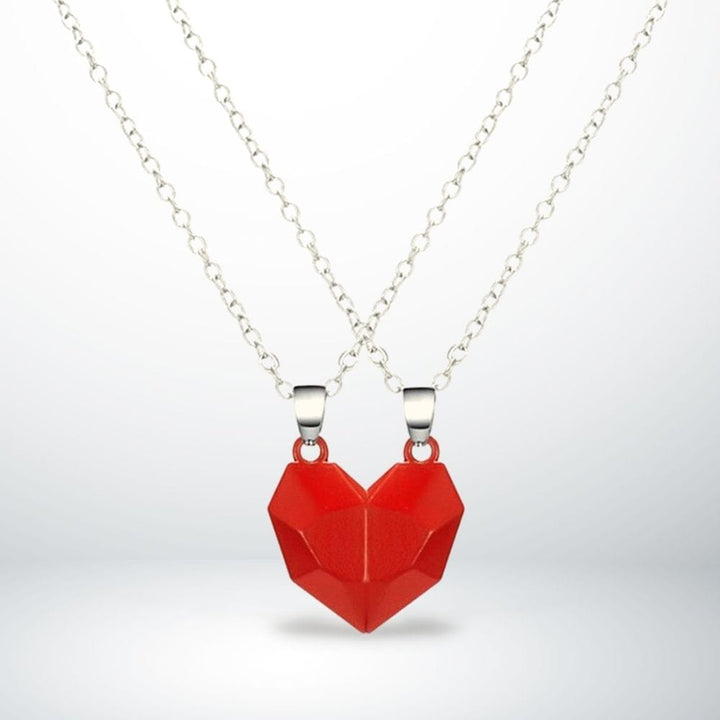 Collier Coeur (A Partager) Rouge