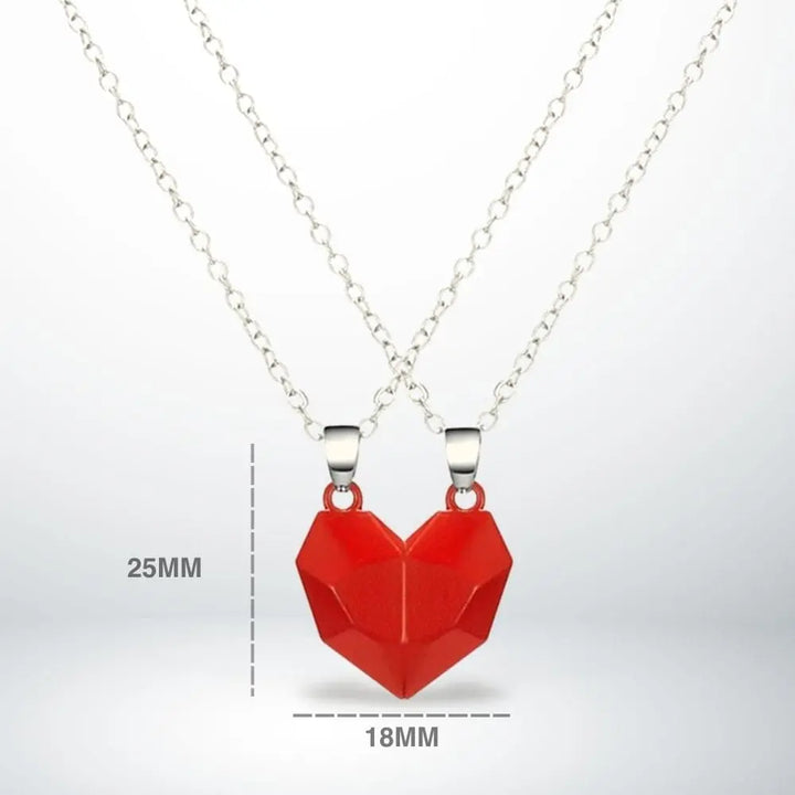 Collier Coeur (A Partager) Rouge