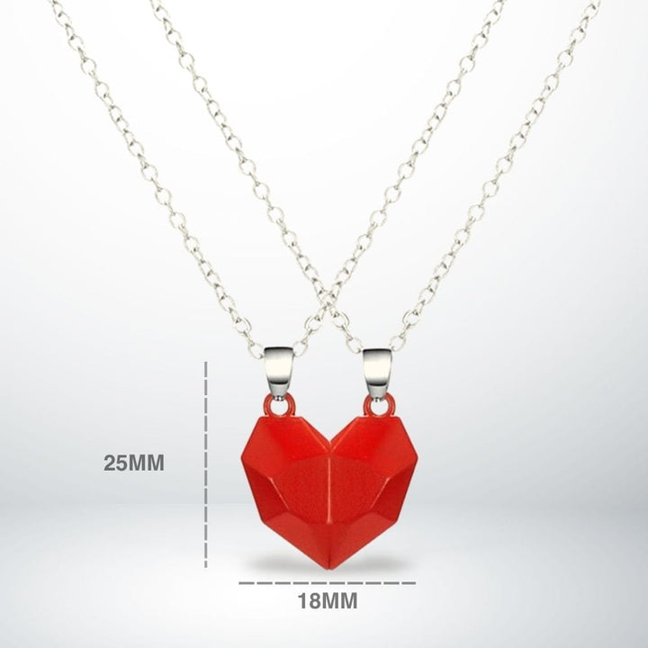 Collier Coeur (A Partager) Rouge