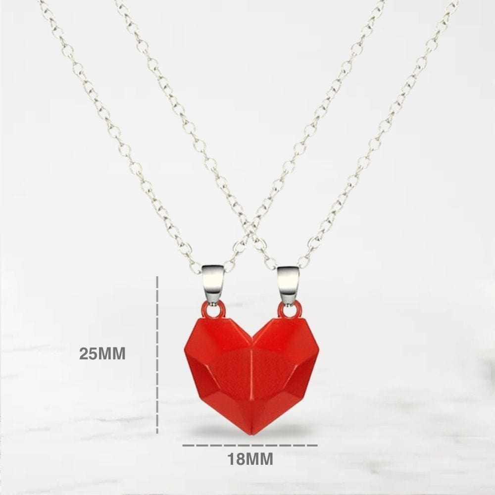 Collier Coeur (A Partager) Rouge