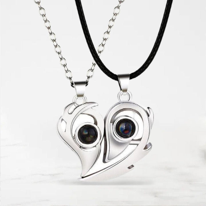 Collier Couple Aimanté Argent