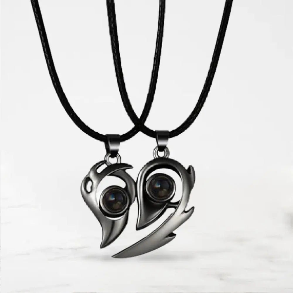 Collier Couple Aimanté Noir