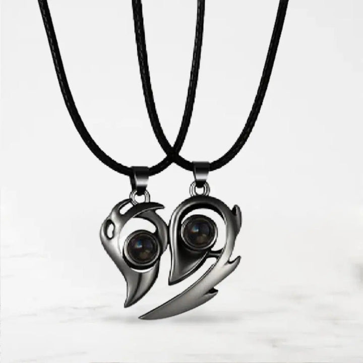 Collier Couple Aimanté Noir