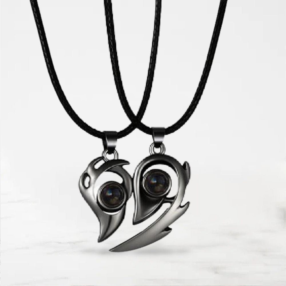 Collier Couple Aimanté Noir