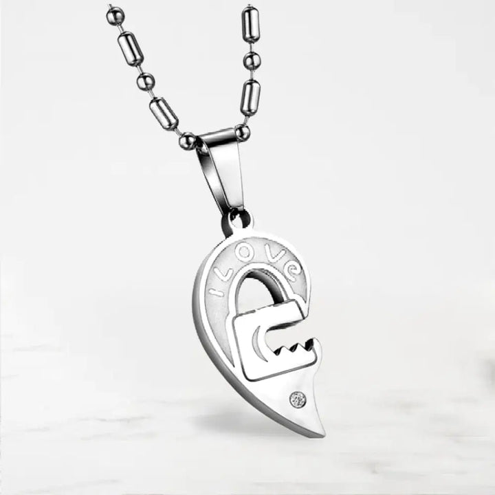 Collier Couple Coeur Séparable