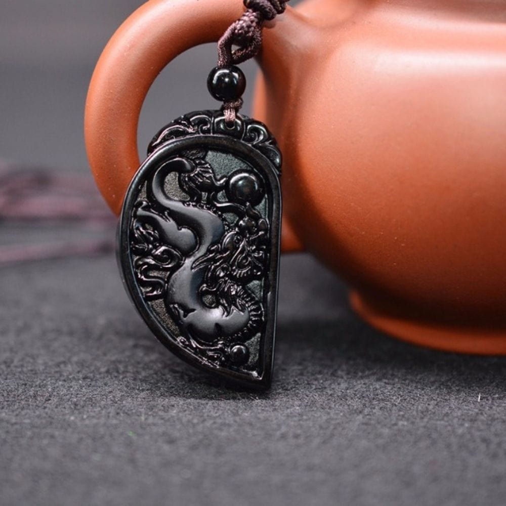 Collier Couple (Deux Parties) Noir