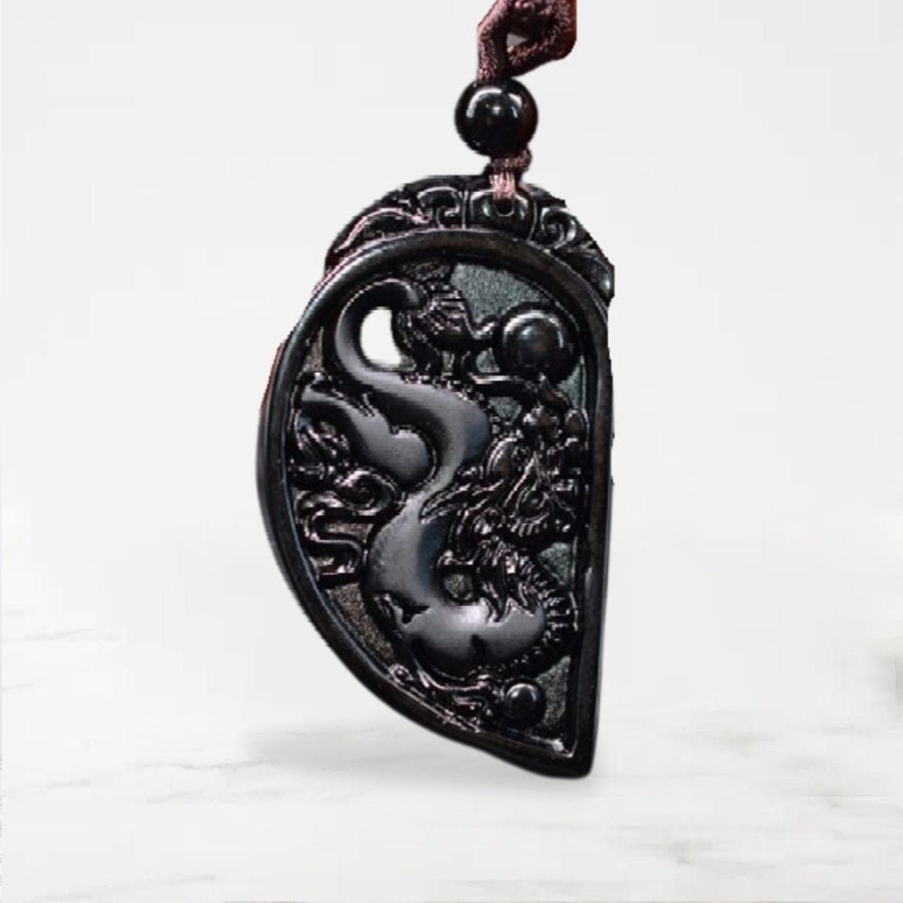 Collier Couple (Deux Parties) Noir