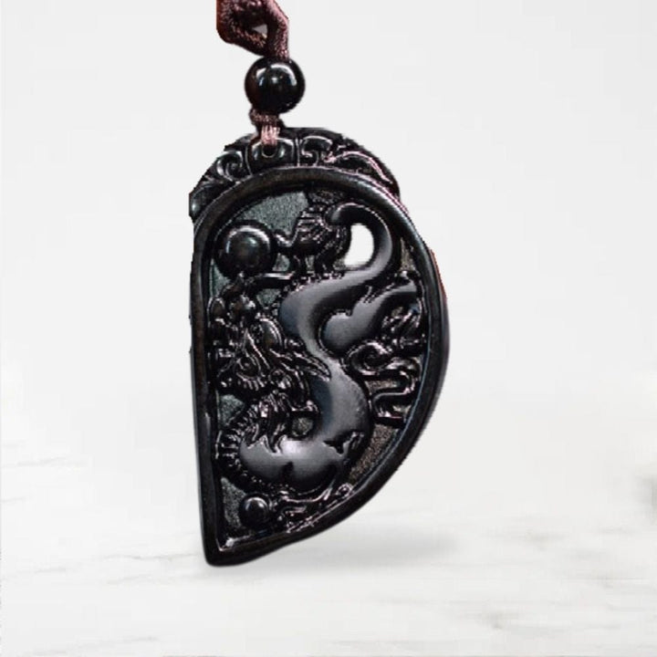 Collier Couple (Deux Parties) Noir