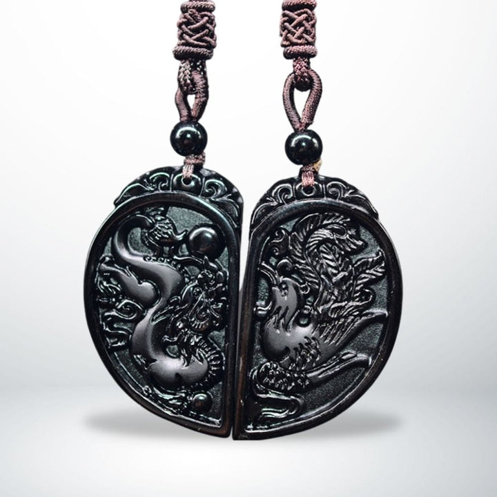 Collier Couple (Deux Parties) Noir