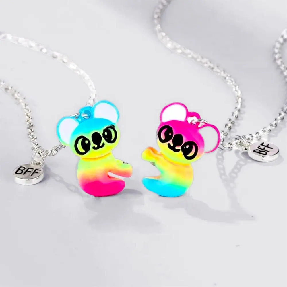 Collier d'Amitié Koala Argent / Multicolor