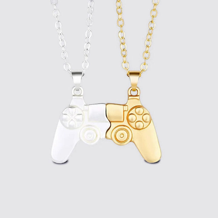 Collier d'Amitié Manette Blanc-Or