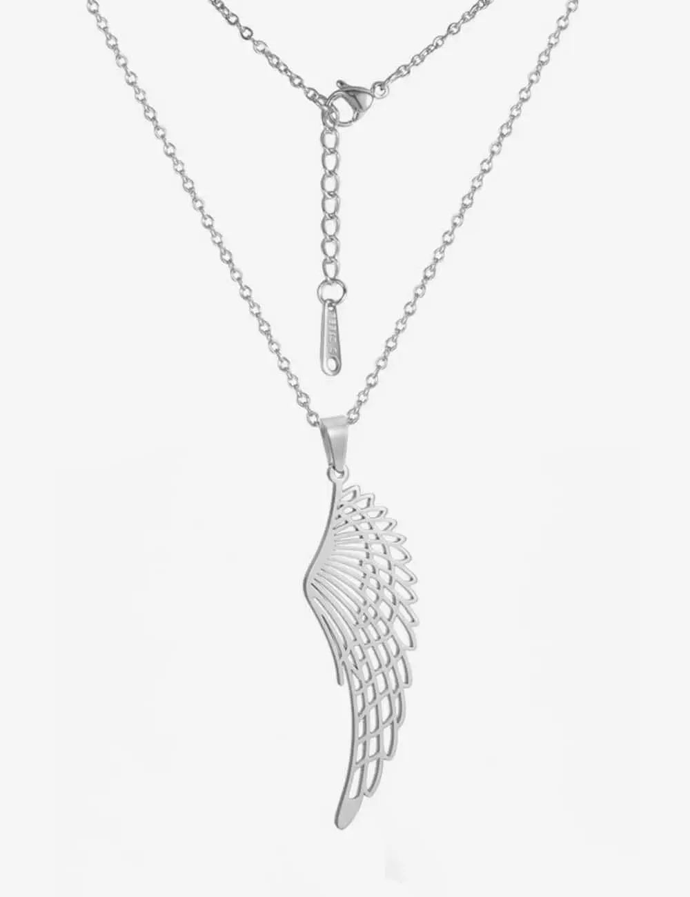 Collier De Couple Aile d'Ange (En Duo) Argent / 45-50cm