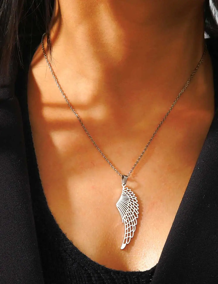 Collier De Couple Aile d'Ange (En Duo)