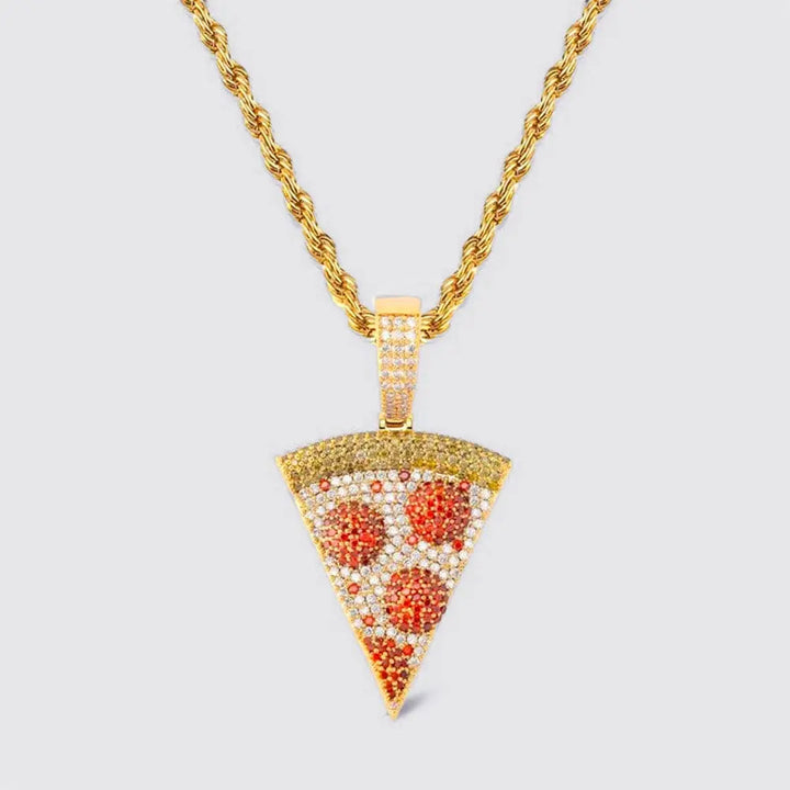 Collier De Meilleure Amie Pizza Or
