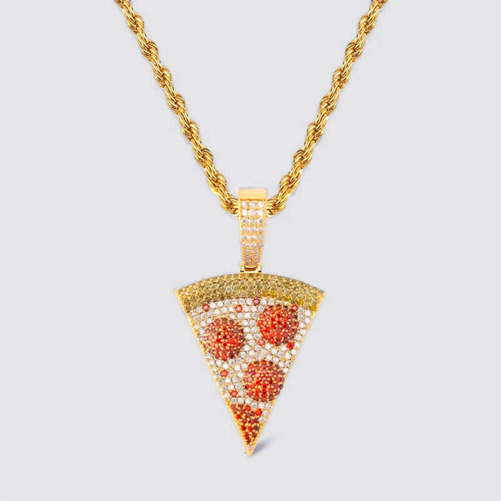 Collier De Meilleure Amie Pizza Or