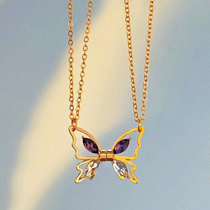 Collier Meilleure Amies Papillon