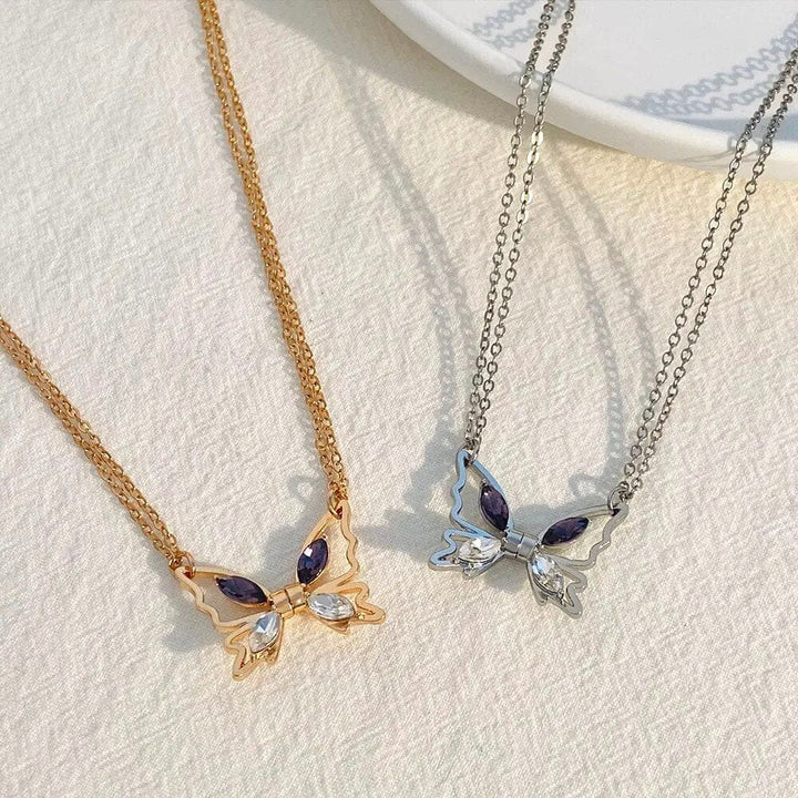 Collier Meilleure Amies Papillon