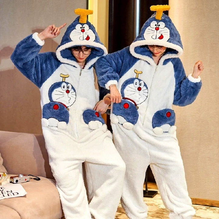 Combinaison Couple Pilou Pilou Bleu Blanc / Femme-M