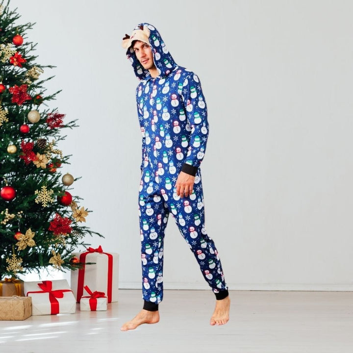 Combinaison Pyjama Famille Bleu / Père S
