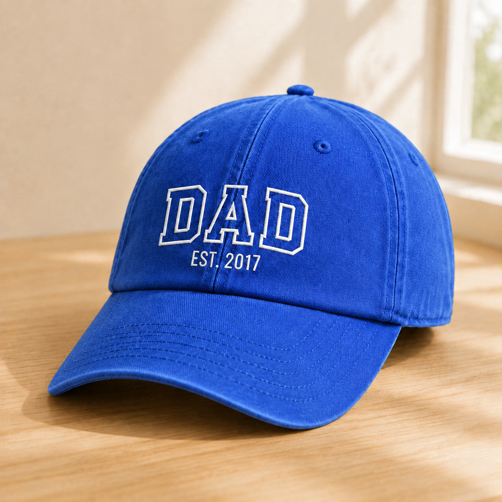 Casquette DAD bleue – broderie