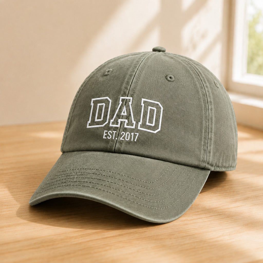 Casquette DAD vert olive – broderie