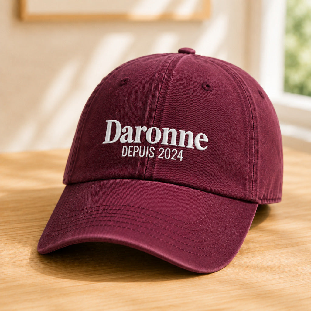 Casquette Daronne rouge – broderie