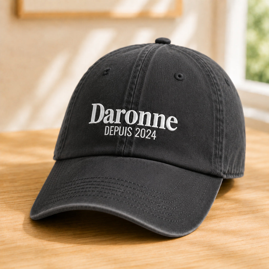 Casquette Daronne noire – broderie
