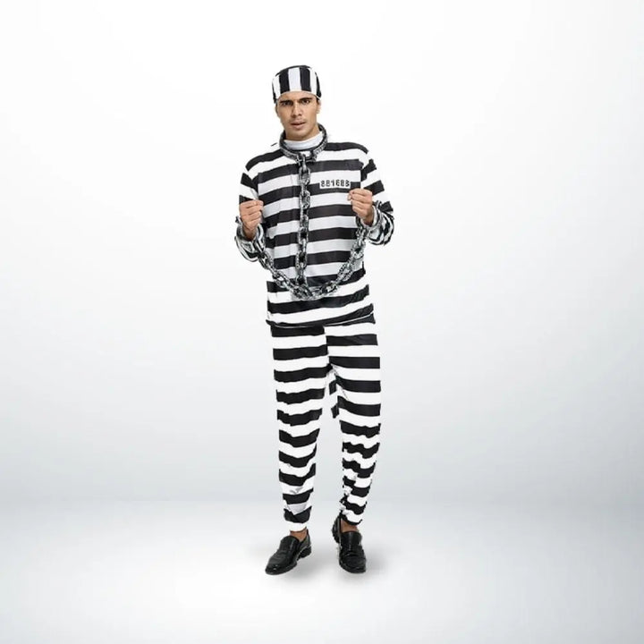 Déguisement Couple Prisonnier Lui / Unique