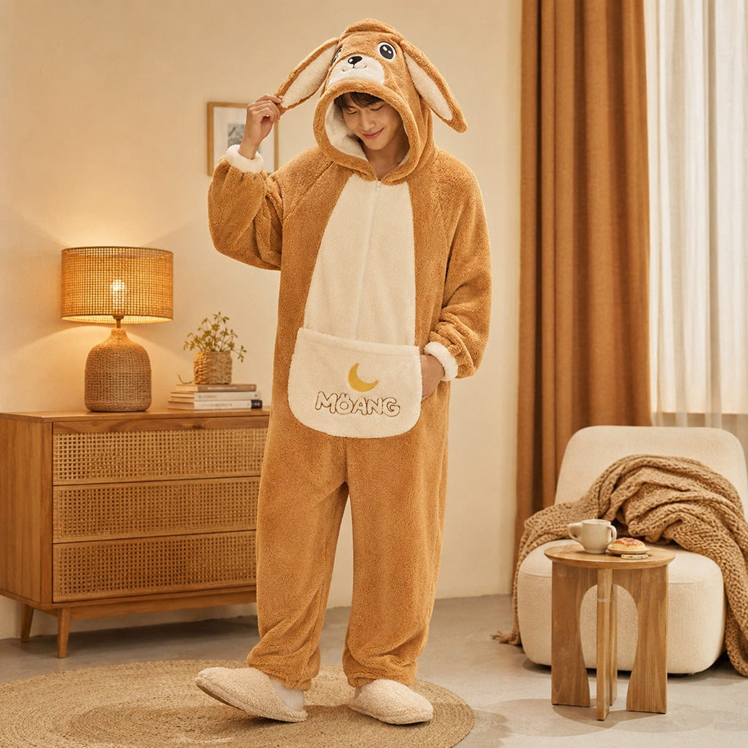 Duo Pyjama Homme Femme Caramel / Homme L