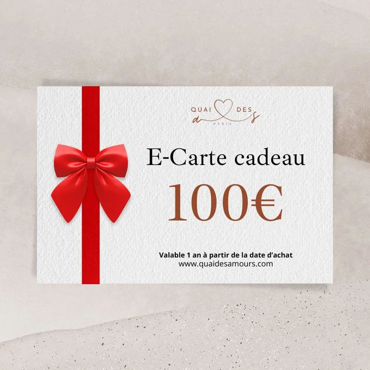 E-Carte cadeau Quai des amours 100,00 €