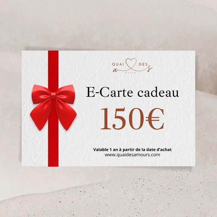 E-Carte cadeau Quai des amours 150,00 €