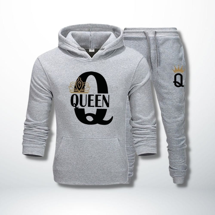 Ensemble Couple King Queen Gris-Queen / S