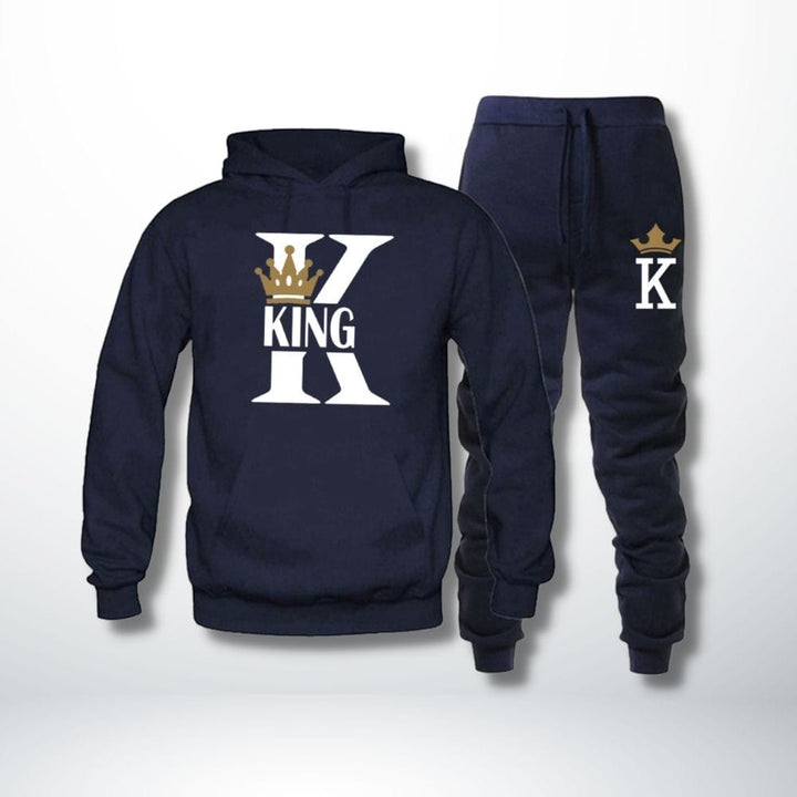 Ensemble Couple King Queen King-Bleu / S
