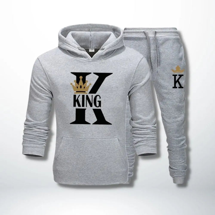Ensemble Couple King Queen King-Gris / S