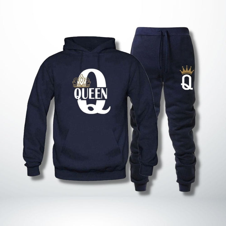 Ensemble Couple King Queen Queen-Bleu / S