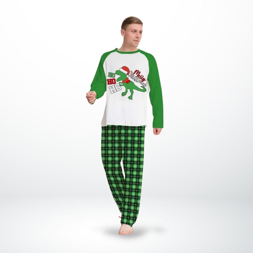 Ensemble De Noel Couple Vert / XL-Homme