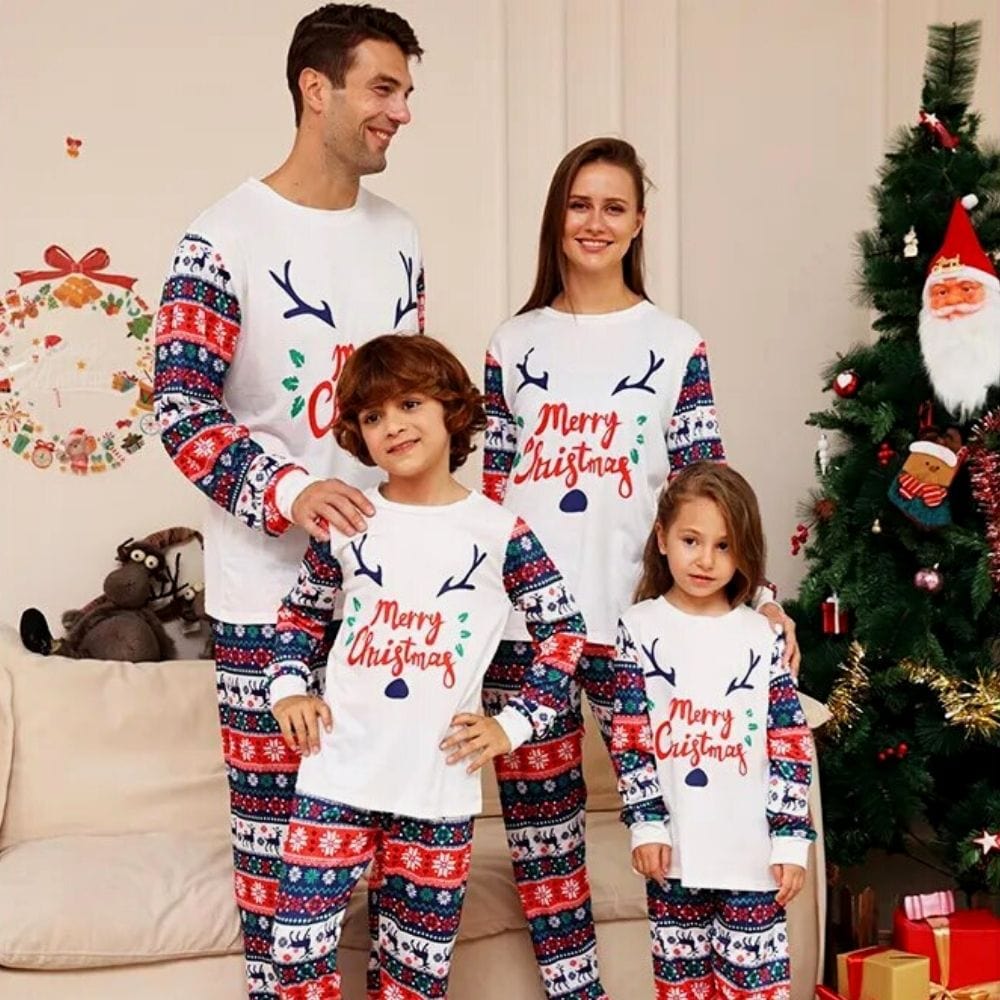 Pyjamas de Noël Ensemble de pyjama familles de Noël Style de