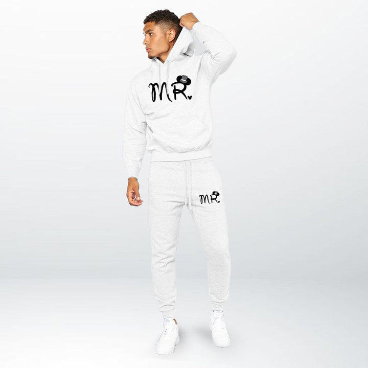 Ensemble Jogging Couple Blanc-Mr / S