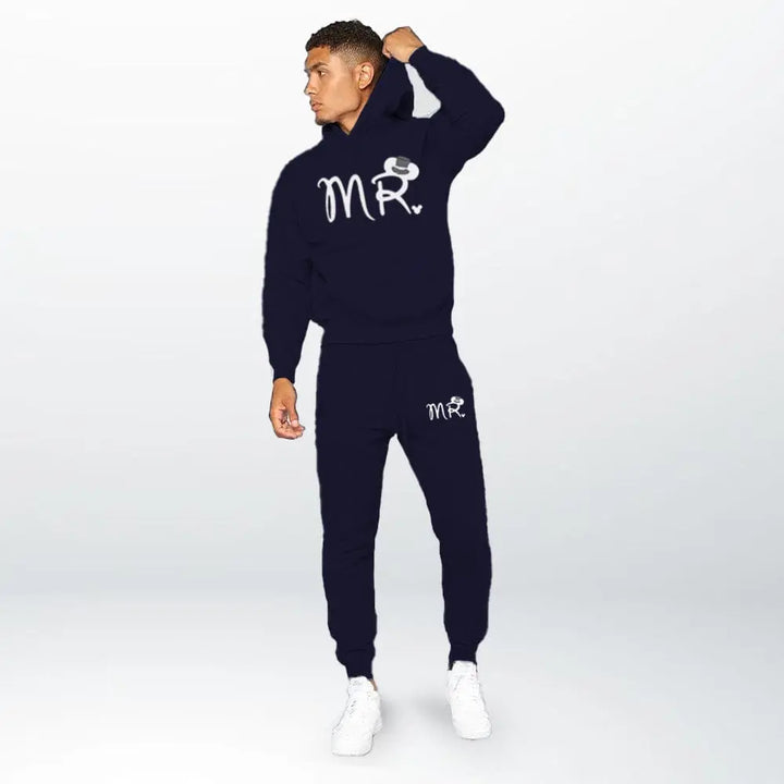 Ensemble Jogging Couple Bleu-Marine-Mr / S