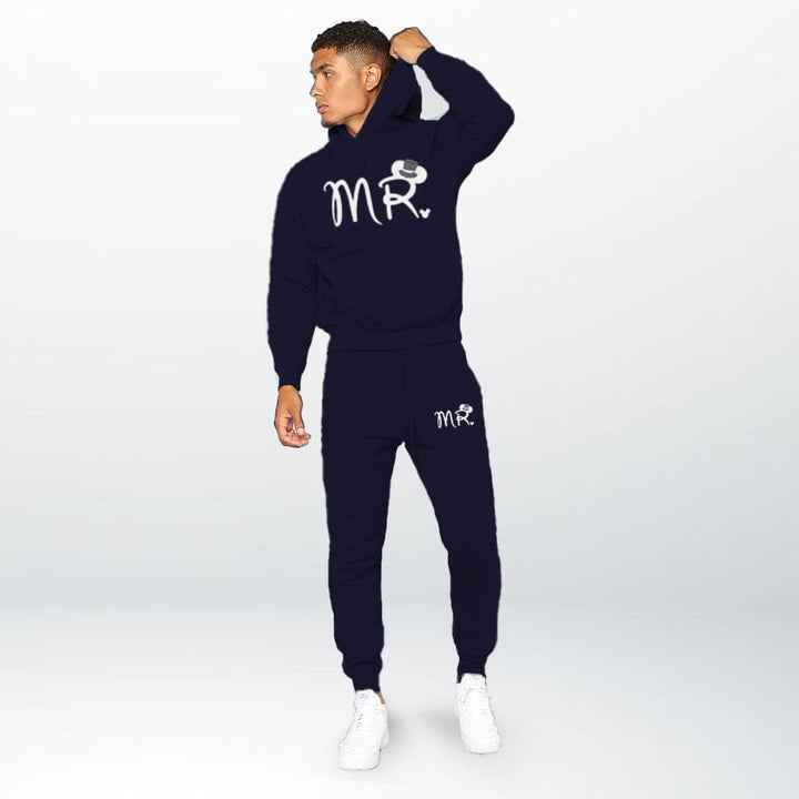 Ensemble Jogging Couple Bleu-Marine-Mr / S