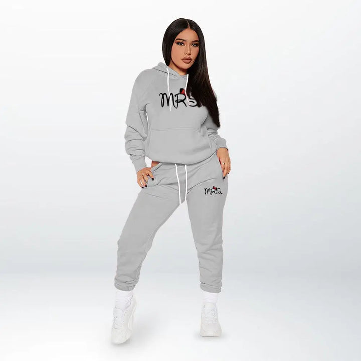 Ensemble Jogging Couple Gris-Mr / S