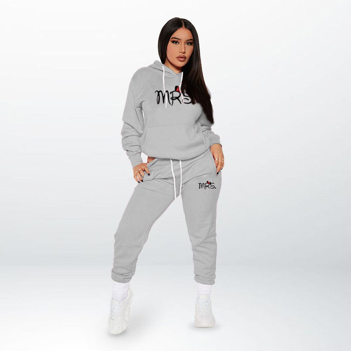Ensemble Jogging Couple Gris-Mr / S