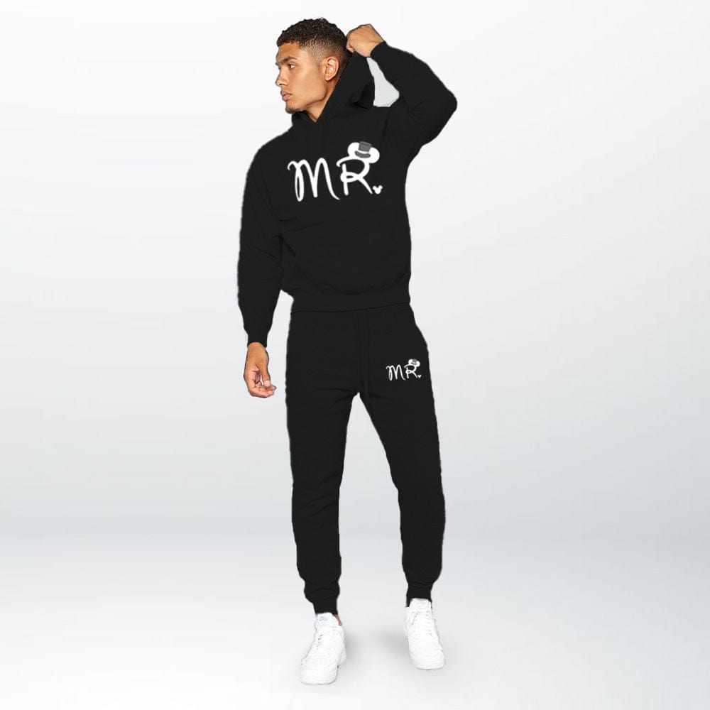 Ensemble Jogging Couple Noir-Mr / S