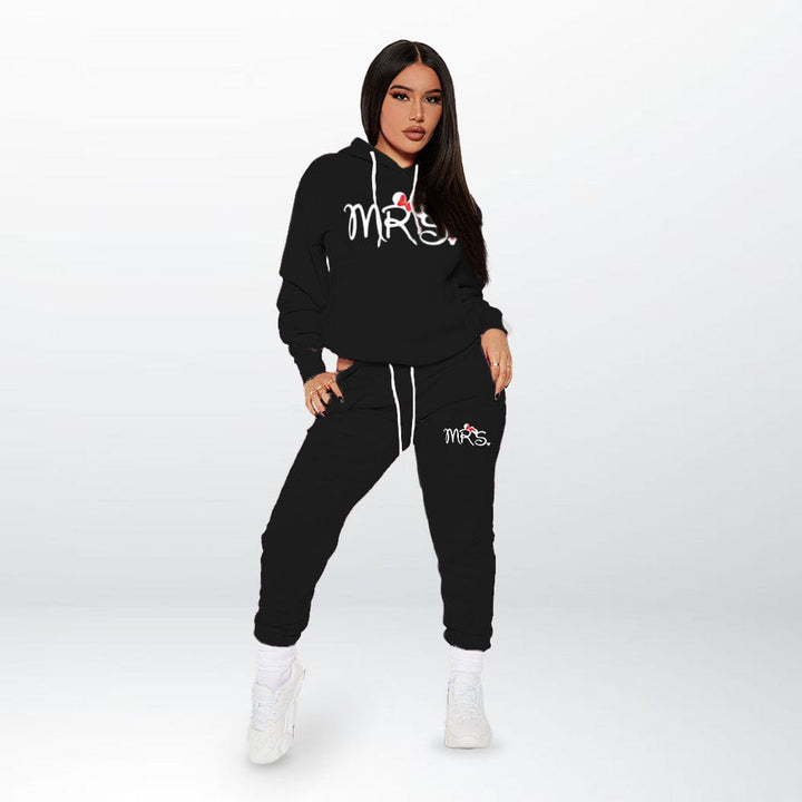 Ensemble Jogging Couple Noir-Mrs / S