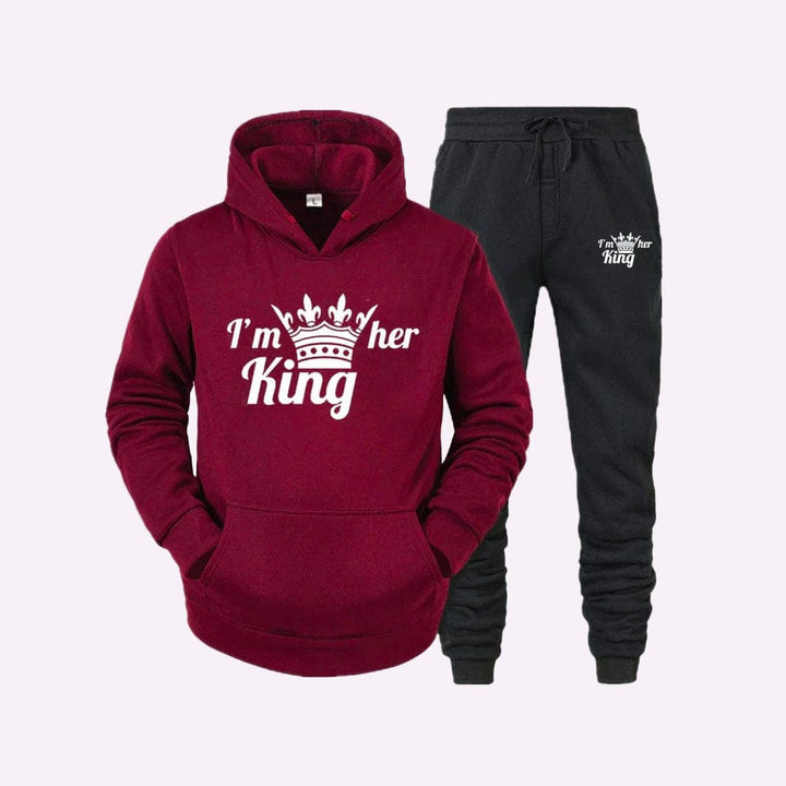 Ensemble King Queen Bordeaux / King / S